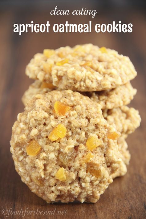 Apricot Oatmeal, Apricot Cookies, Oatmeal Cookie Recipe, Oatmeal Breakfast Cookies, Apricot Recipes, Healthy Oatmeal Cookies, Oatmeal Chocolate Chip, Oatmeal Cookie, Oatmeal Cookie Recipes