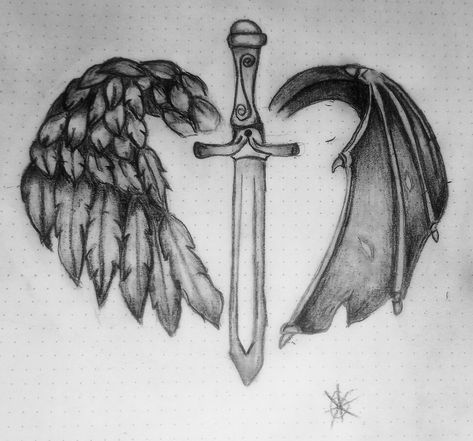 Balance Tattoo, Good And Evil, Pencil Drawing, Pencil Drawings, Light In The Dark, Pencil, Tattoos, Drawings, Quick Saves