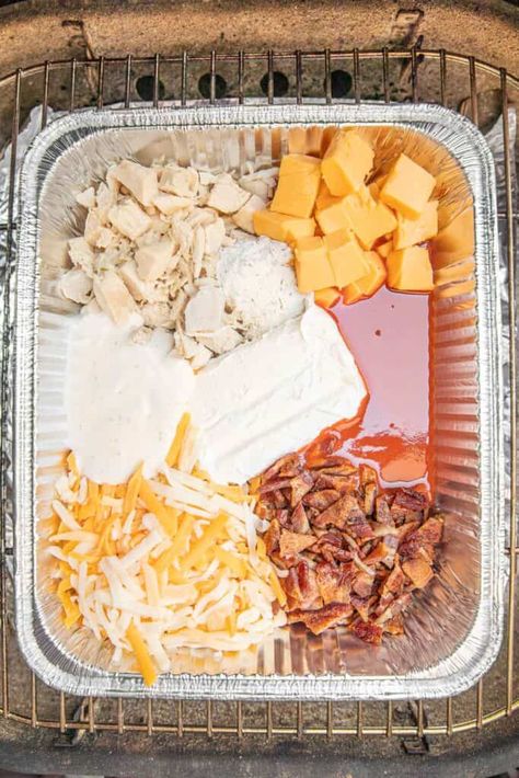 Grill Dip Recipes, Smoked Trail Mix Recipes, Pellet Grill Recipes Sides, Cookout Food Recipes, Smoked Side Dishes, Camping Recipes Easy, Smoked Buffalo Chicken, Smoker Meals, Game Day Foods