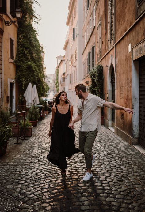 Photo by Jamie in Italy - Couples Session/ Engagement Session in Italy Old City Couple Photoshoot, Old Town Couple Photoshoot, Old Town Engagement Photos, Couples City Photography, Couple In City, Downtown Family Photoshoot, Barcelona Photoshoot, Engagement Vibes, Couples Candid Photography