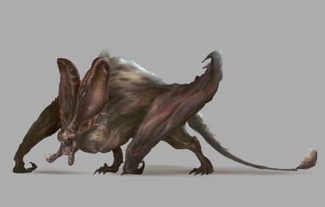 ArtStation - Bat creature, Gianni Manuali Bat Fantasy Creature, Bat Creature Design, Bat Monster Concept Art, Bat Creature Concept Art, Bat Fantasy Art, Bat Monster Art, Bat Concept Art, Bat Humanoid, Bat Creature