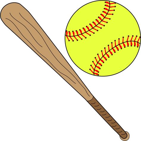 Sports Day Decoration, Softball Backgrounds, Bat Clipart, Softball Clipart, Bat Images, Sports Clipart, Clip Art Library, Softball Bat, Clip Art Pictures