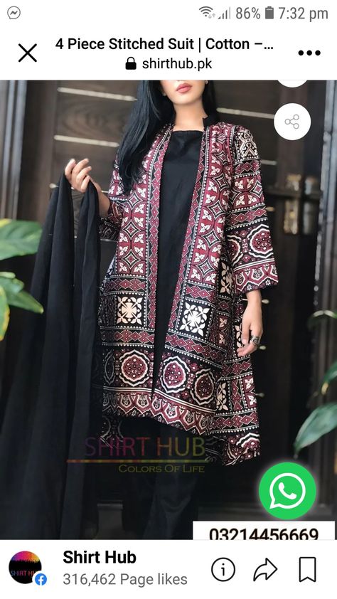 Sindhi Ajrak, Sindhi Dress, Fold Towels, Summer Fashion Dresses Casual, Glitter Photography, Neck Designs For Suits, Hijab Trends, Outfits Woman, Long Kurti