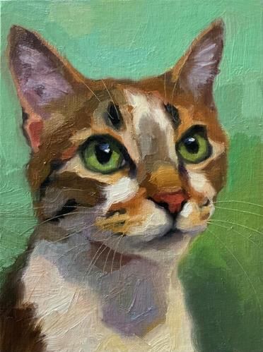 Katya Minkina, Cat Art Illustration, Cats Illustration, Daily Paintworks, Cat Portraits, Small Paintings, Cat Painting, Custom Pet Portraits, Cat Drawing