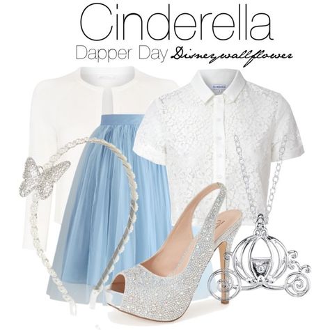 Dressup Ideas, Dapper Disney, Cinderella Disneybound, Descendants Outfits, Cinderella Fashion, Disney Princess Inspired Outfits, Cinderella Outfit, Disney Character Outfits, Disney Bound Outfits Casual