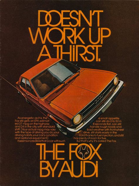 Car Print Ads, Massimo Vignelli, Orange Car, Ad Car, Retro Advertising, Car Advertising, Audi Cars, Print Advertising, Car Posters