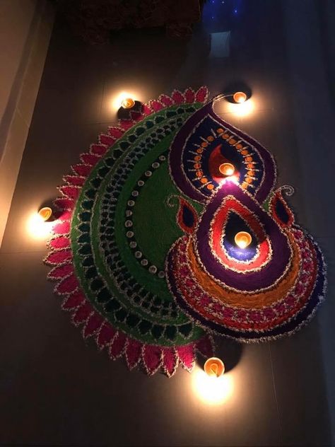 Rangoli Instagram Story, Diwali Rangoli Snapchat Story, Diwali Rangoli Snap, Diwali Girls Dp, Rangoli Snapchat Story, Rangoli Snap, Rangoli Aesthetic, Handmade Rangoli, Happy Diwali Cards