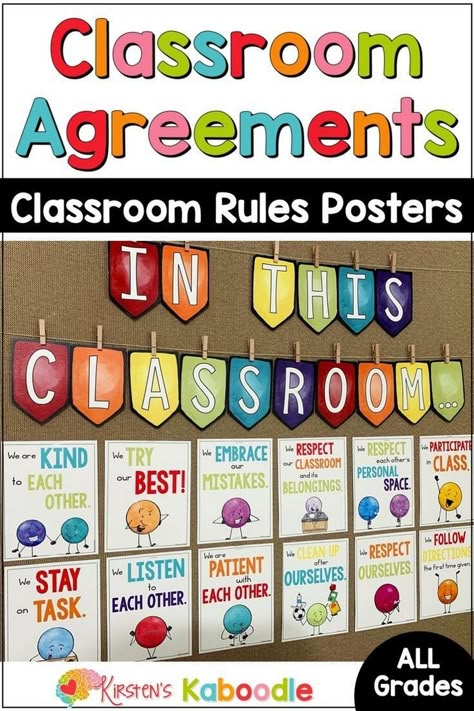 Ignite Their Passion: Educational Posters for Children Chairs On Strike, Classroom Agreements, Class Contract, Classroom Rules And Expectations, Craft Room Ideas, Classroom Rules Poster, Classroom Charts, School Board Decoration, Teacher Classroom Decorations