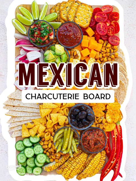 Mexican Charcuterie Board 🌮 | Gallery posted by Food Plus Words | Lemon8 Mexican Charcuterie Boards, Charcuterie Board Ideas Mexican, Mexican Snack Charcuterie Board, Cinco De Mayo Charcuterie Board, Mexican Themed Charcuterie Board, Cinco De Mayo Charcuterie, Mexican Charcuterie Board Ideas, Mexican Charcuterie Board, Mexican Charcuterie