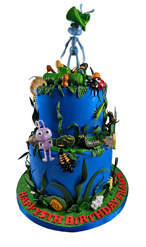 Happy 5th Birthday, Franco! 🎉🦋 Enjoy your awesome Bug's Life cake (with extra bugs)! 🐞🍰 #BirthdayBoy #5YearsOld #BugsLifeParty#cakesbyaneisha #delawarecakes #birthdaycakes #bakerynearme #delawarebakery #cakesnearme #childrencakes #marylandcakes #newjerseycakes #customcakes #cakejars Snake Party, Bug Cake, Happy 5th Birthday, Your Awesome, 5th Birthday, Custom Cakes, Boy Birthday, Bugs, Birthday Cake