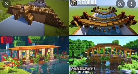 Simple Minecraft Bridge, Minecraft Bridge, Bridge Ideas, Trestle Bridge, Bangunan Minecraft, Royal Castles, Hairstyles Videos, Braided Ponytail Hairstyles, Bridge Design