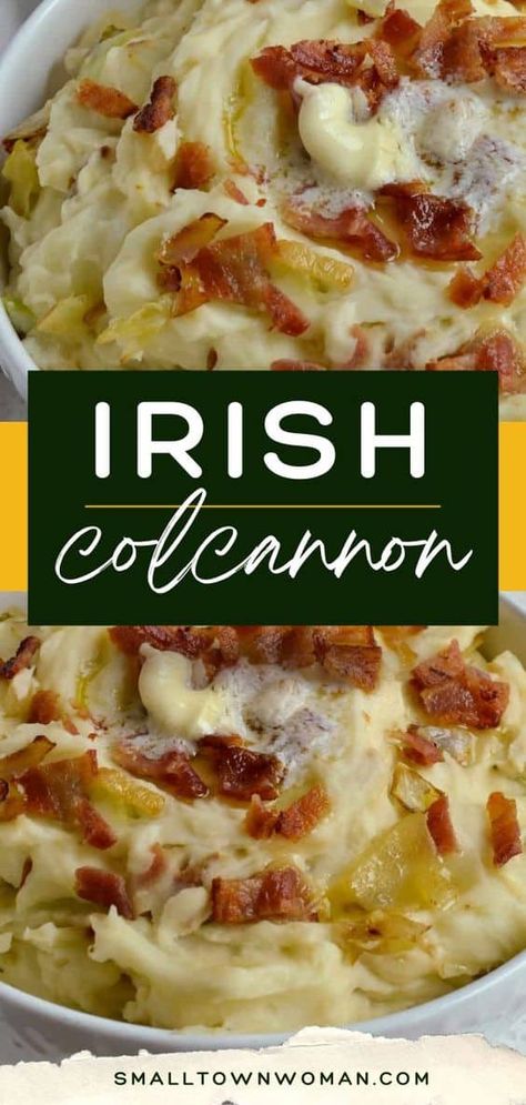 Irish Dinner Recipes, Irish Mashed Potatoes, Irish Colcannon, Colcannon Recipe, Healing Environment, Irish Cooking, Cabbage And Bacon, Potato Side Dishes, Irish Recipes