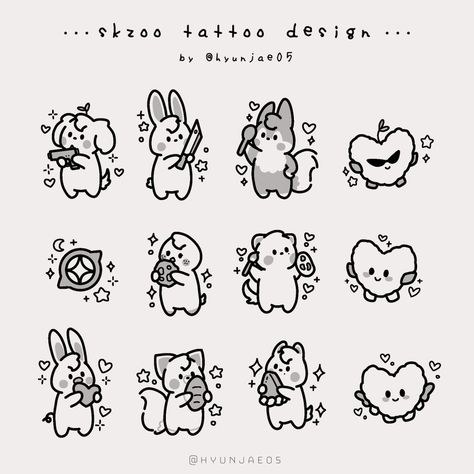 Kpop Tattoos, Cute Little Tattoos, Minimalist Tattoos, Kpop Drawings, Easy Doodle Art, Easy Doodles Drawings, Spine Tattoos, Cute Doodles Drawings, Cute Doodle Art