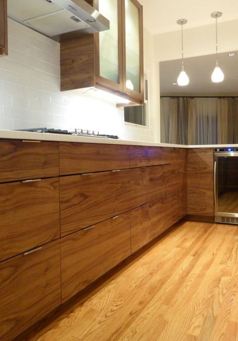 IKEA® Kitchen with Semihandmade Flatsawn Walnut fronts.: Walnut Palette, Kitchen Plywood, Teak Kitchen, Kitchen Ikea, Blue Bathroom Decor, Ikea Kitchen Cabinets, Walnut Kitchen, Kitchen Remodel Cost, Dining Inspiration