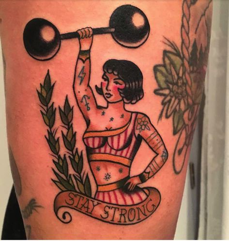 Traditional Tattoo Pin Up Girl, Circus Tattoos, Traditional Tattoo Pin Up, Carnival Tattoo, Traditional Back Tattoo, Desenhos Old School, Circus Tattoo, Strong Woman Tattoos, Tattoo Artists Near Me