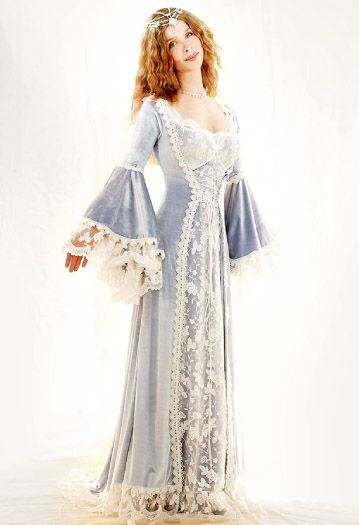 Medieval and Celtic Wedding Gowns | Custom Storybook Wedding Gowns | Canadian, Maritime, Fairytale | Faerie Brides | Star Jeweled Gown - Colour Medieval Pregnancy Dress, Story Book Wedding, Faerie Dress, Dresses Medieval, Bridesmaids Gowns, Gown Ideas, Storybook Wedding, Medieval Wedding, Fantasy Dresses