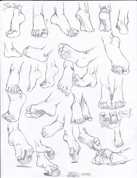 --> http://online-drawinglessons.com/ - Discover How to draw hands and feet easily. Feet Drawing, Human Anatomy Drawing, Human Figure Drawing, Anatomy Sketches, Drawing Studies, Figure Sketching, Anatomy Drawing, Figure Drawing Reference, Pencil Art Drawings