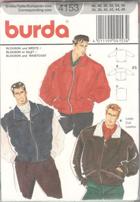 I take it for the second time 90 Fashion Men, 1980s Mens Fashion, 80s Fashion Men, Mens Sewing Patterns, 90s Fashion Men, Outfit Retro, Mens 90s, Jacket Pattern Sewing, Vintage Mens Fashion