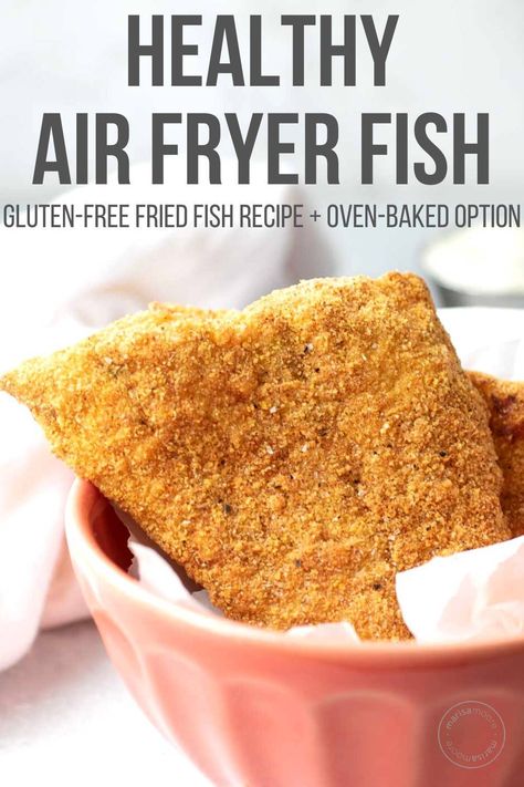 Air Fryer Cod Recipes Gluten Free, Gluten Free Fish Batter Air Fryer, Airfryer Flounder Recipe, Gluten Free Fried Fish Recipes, Air Fryer Catfish Nuggets Recipes, Airfryer Haddock Recipes, Air Fried Flounder, Air Fry Flounder Recipe, Catfish Recipes Baked Healthy