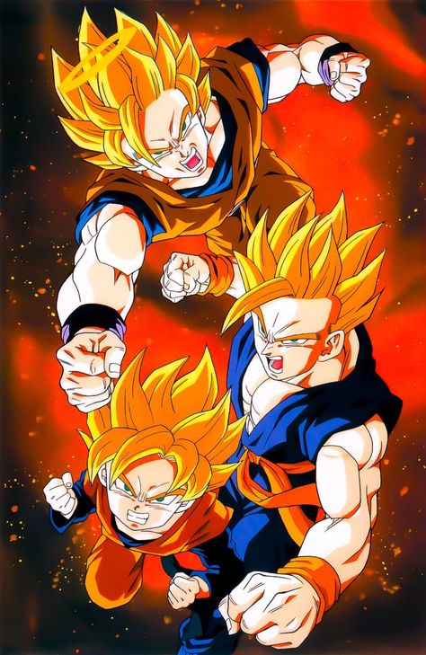 Gohan And Goten, Goku Gohan, Goku And Gohan, Dragon Ball Tattoo, Dragon Images, Dragon Ball Super Art, Dragon Ball Super Goku, Dbz Art, Beautiful Dragon