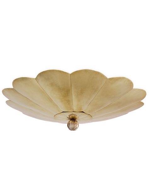 The Flush Scallop Ceiling Light - Large - Soane Britain Scallop Ceiling, Collected Interiors, Soane Britain, Metal Workers, Vintage Ceiling Lights, Rattan Mirror, I Love Lamp, Flushmount Ceiling Lights, Spanish Style Home