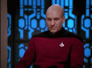 Picard Face Palm GIF - Picard FacePalm Ugh - Discover & Share GIFs Really Gif, Facepalm Gif, Star Trek Jewelry, Jean Luc Picard, Patrick Stewart, Star Trek Enterprise, Star Trek, Animated Gif, Cool Gifs