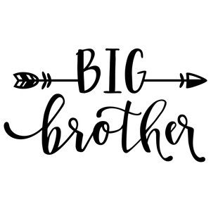 Gifts For Brother From Sister, Scrapbook Cutouts, Cricut Baby, Cricut Air, Brother Quotes, Sticker For Car, Image Svg, Cricut Fonts, Silhouette Cameo Projects