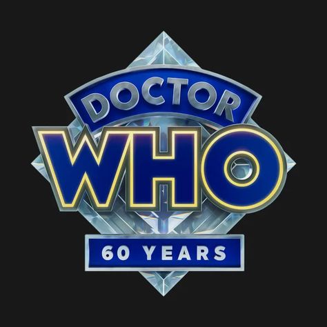 Doctor Who 60th Anniversary Logo - Doctor Who - T-Shirt | TeePublic Doctor Who 60th Anniversary, Doctor Who Books, Doctor Who Logo, Doctor Who Poster, New Doctor Who, Doctor Who Merchandise, Anniversary Logo, Logo Wall, 60th Anniversary