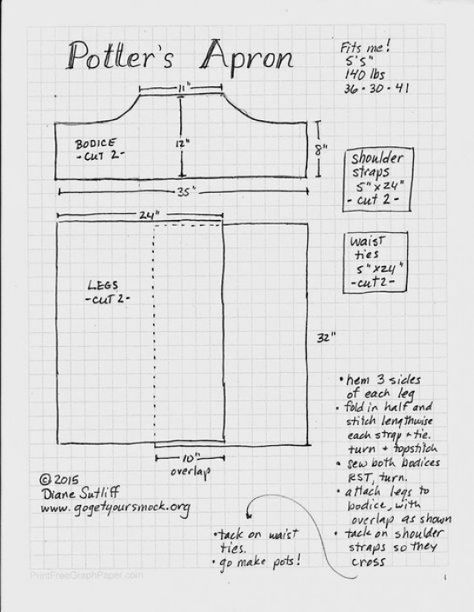 Image result for pottery apron split leg pattern #teagreencup #diypottery #diy #pottery #tools Potters Apron, Sewing Pattern Apron, Pottery Apron, Split Leg Apron, Apron Pattern Free, Apron Sewing, Diy Apron, Apron Pattern, Apron Sewing Pattern