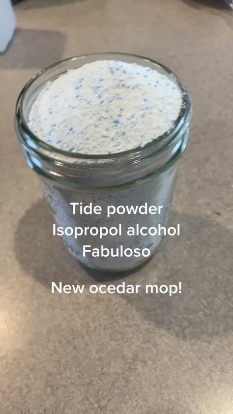 Mop Water Recipe, Tide Powder Floor Cleaner Recipe, Go Clean Co Tide Recipe, Cleaning Floors With Tide Powder, Powder Tide Cleaning Hacks, Theives Mop Solution, Cleaning Hacks With Ocedar Mop, Mop Solution, Fabuloso Cleaner