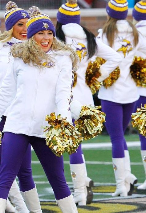 Minnesota Vikings Cheerleaders  2014-2015 Winter Uniform Blue And Silver Cheer Uniform, Stomp N Shake Cheer Uniforms, Cheerleading Dress, Minnesota Vikings Leggings, Baggy Jean Shorts, Minnesota Vikings Cheerleaders, Vikings Cheerleaders, Tglc Cheer Uniform 2022, Oversize Denim Jacket