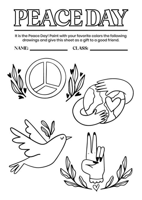 Simple Peace & Love Sign Worksheet Peace Worksheet, Art Classroom Management, Peace Day, Love And Peace, Graphic Organizer, Love Sign, Arctic Animals, Remembrance Day, Worksheet Template