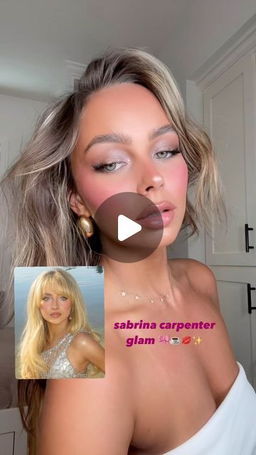 Adison Justis on Instagram: "sabrina carpenter espresso MV inspired makeup 🩷☕️💋✨products linked in my bio #makeup#makeuptutorial#sabrinacarpenter" Sabrina Carpenter Makeup Tutorial, Sabrina Carpenter Espresso, Sabrina Carpenter Makeup, Adison Justis, Bella Beauty, Inspo Makeup, Simple Eye Makeup, Inspired Makeup, I Feel Pretty