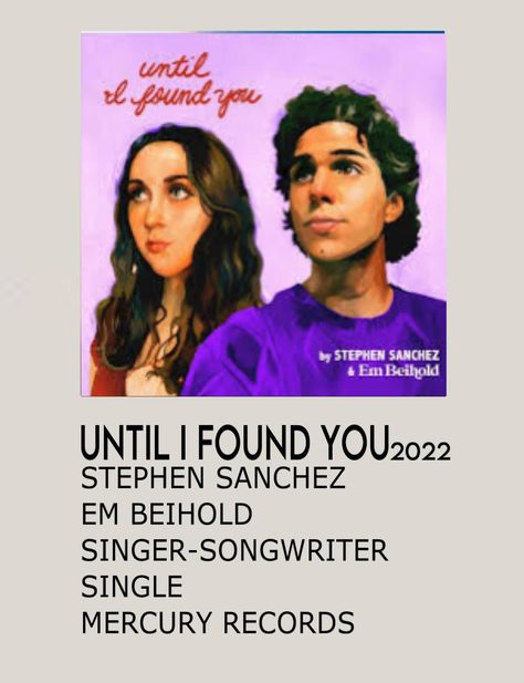 Until I Found You Poster, Until I Found You, Music Poster Design, Found You, I Found You, My Vibe, Music Poster, Singer Songwriter, Songwriting