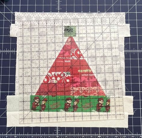 Fun & Funky Christmas Quilt Block Series – – Santa Hat Block – OLFA.com Santa Hat Quilt Block, Hat Quilt Block Pattern, Christmas Quilt Blocks, Christmas Blocks, Hat Blocks, Quilt Block Pattern, Christmas Quilt, Block Pattern, Quilt Block