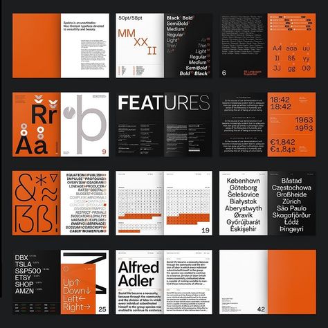 Branding Board on Instagram: “Spekta Typeface by @connor_lyon_ ⁠ ⁠ "Spekta is an unorthodox Neo-Grotesk typeface devoted to versatility and beauty, boasting 8…” Typeface Specimen, Specimen Book, Brand Board, Type Design, Bold Black, Editorial Design, Graphic Design Inspiration, Spreads, Lyon