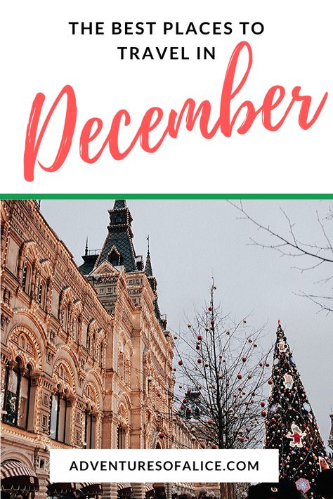 December Weekend Getaway, Places To Travel In December, Travel In December, Places To Visit In December, Europe In December, Winter Weekend Getaway, December Travel, Great Places To Travel, Christmas Getaways