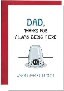 Ogeby Funny Father’s Day Card for Dad, Cute Spider Birthday Card from Daughter Son, Dad Thanks for Always Being There Diy Fathers Day Cards, Diy Father's Day Cards, Diy Fathers Day, Cute Spider, Father's Day Diy, Dad Birthday, Fathers Day Cards, I Need You, Paper Cards