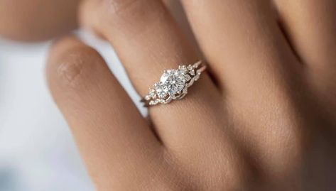 Wedding Ring Stack Silver, Ring Stack Silver, Halal Couple, Wedding Ring Stack, Wedding Rings Silver, Silver Wedding Ring, Ring Inspo, Dainty Engagement Rings, Cute Engagement Rings