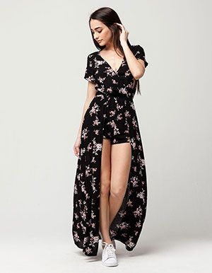 Maxi Romper Dress, Funky Dresses, Maxi Romper, Floral Print Rompers, Full Tilt, Romper Dress, Rompers Women, Dress Romper, Tulum