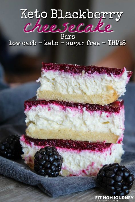 Blackberry Cheesecake Bars, Dolce Poche Calorie, Bliss Bars, Cooking Pork, Blackberry Cheesecake, Postre Keto, Cheap Recipes, Low Carb Cheesecake, Keto Friendly Desserts