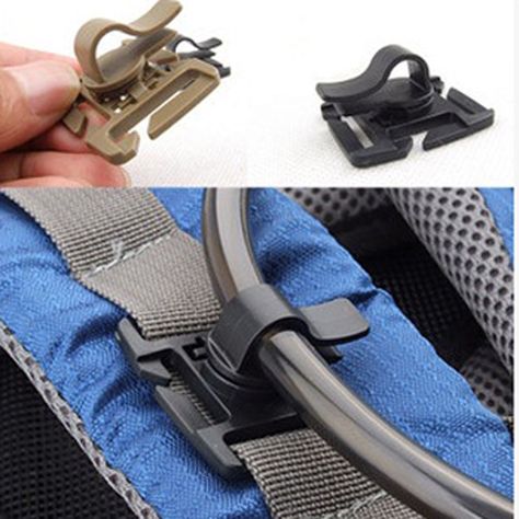 Outdoor Camping Tool Water Tube Webbing Buckle Hose Clamp Fixed Rotation Snaps Clip for 25mm Molle Backpack Accessories FW008 Molle Backpack, Camper Awnings, Camping Accesorios, Tube Clamp, Molle Webbing, Survival Equipment, Hiking Accessories, Camping Tools, Tactical Bag