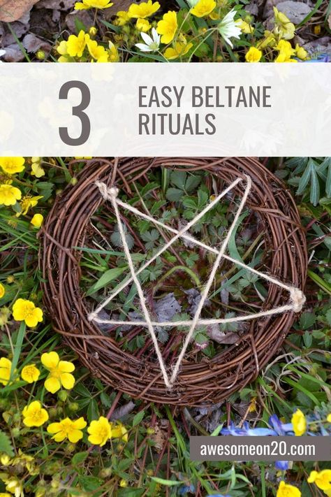 Celebrate the height of Spring and the start of the light half of the year with these 3 easy Beltane rituals. They're all family friendly so you can explore the energy of the season with anyone. #beltane #wheeloftheyear #sabbatrituals Beltane Celebration Ideas, Beltane Wreath, Beltane Traditions, Beltane Crafts, Beltane Aesthetic, Beltane Maypole Diy, Beltane Celebration, Beltaine Beltane Pagan, Beltane Ritual