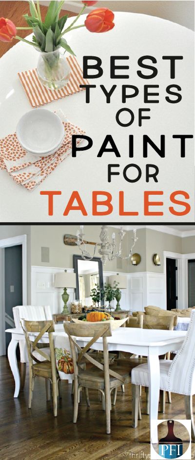 There are four main types of paints you can use to paint your kitchen table. We’ll review all four options and you can make the choice! Painting Kitchen Chairs, Best Paint For Kitchen, Painted Furniture Ideas, Painted Kitchen Tables, Types Of Paint, Kitchen Table Makeover, Table Makeover, Painted Table, Kitchen Paint