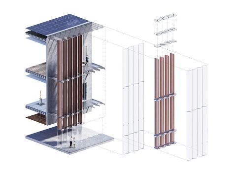 Curtain Wall Detail, Building Skin, Wooden Facade, Facade Architecture Design, 20th Century Art, Architecture Concept Diagram, Architecture Design Concept, Glass Facades, Diagram Architecture