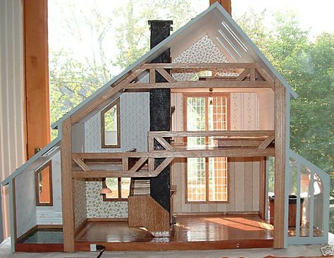 My Dream Dollhouse: Beautiful Contemporary Dollhouse - The Brookwood Greenleaf Brookwood Dollhouse, Brookwood Dollhouse, Barbie Decor, Barbie Houses, Modern Dolls House, Diy Barbie House, Dollhouse Design, Mini Dollhouse, Diy Barbie Furniture