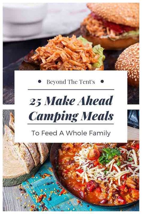 Make Ahead Camping Meals, Campfire Foods, Camping Food Make Ahead, Tent Camping Hacks, Camping Snacks, Camping Breakfast, Camping Dinners, Easy Camping Meals, Meat Dinners