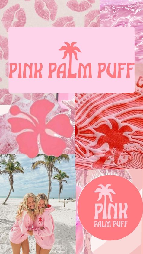 #pinkpalmpuff #palm Pink Palm Puff Wallpaper, Pink Palm Puff Logo, Puff Wallpaper, Pink Preppy, Wallpaper Iphone Summer, Preppy Stuff, Casual Preppy Outfits, Simple Wallpapers, Preppy Outfits