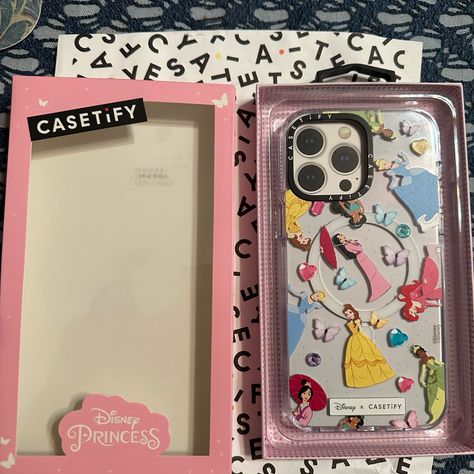 Casetify Iphone 14 Pro Max Disney Princess Clear Mag-Safe Case. New With Original Packaging. Disney Princess Phone Case, Casetify Iphone Case, Casetify Cases, Casetify Case, Princess Sticker, Disney Iphone, Apple Phone Case, Rainbow Butterfly, Casetify Iphone