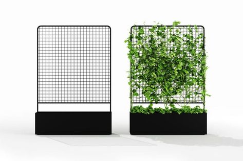 This Is the Living Wall Hack You Need to Achieve #Jungalow Status - Brit + Co Green Wall Plants, Green Wall Garden, Front Porch Planters, Screen Plants, Balcony Planters, Decoration Photography, Unique Planter, Wall Garden, Concrete Planters